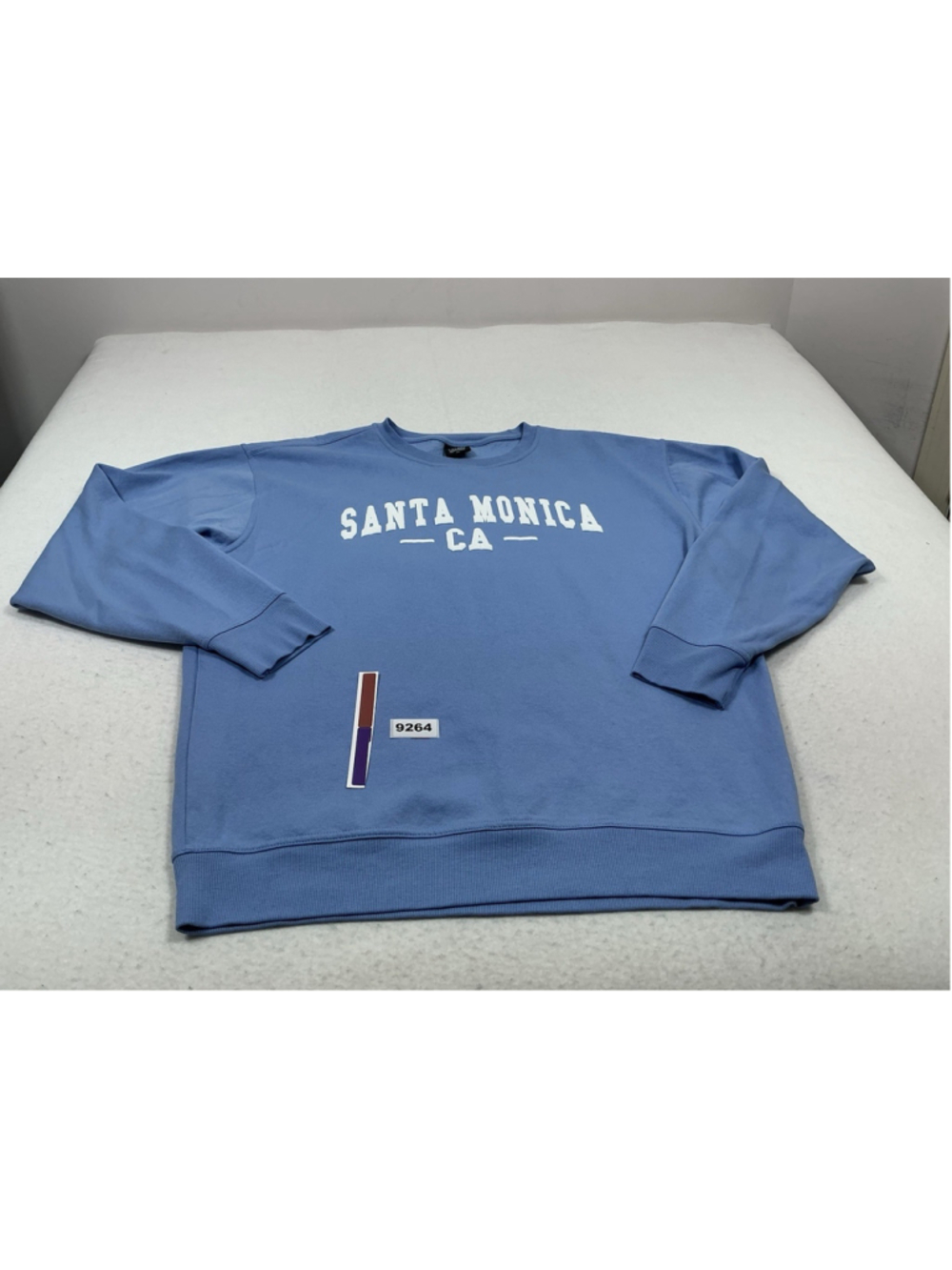 Unisex Adult Excellent On The Road Pullover Sweatshirt Blue XL Santa Monica Ca
